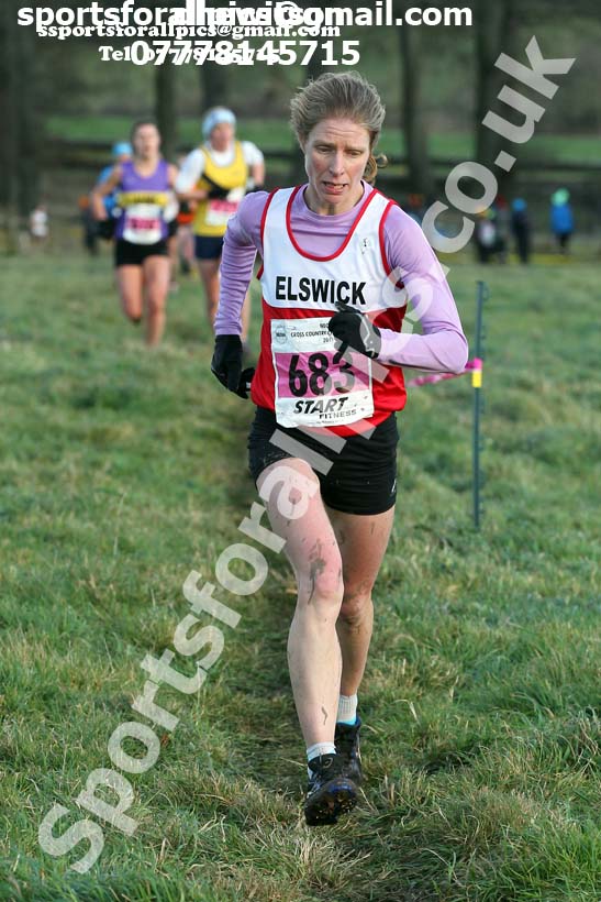 Senior womens cross country, 2019 North Eastern Cross Country Champs., Alnwick, Northumberland.  Photo: David T. Hewitson/Sports for All Pics